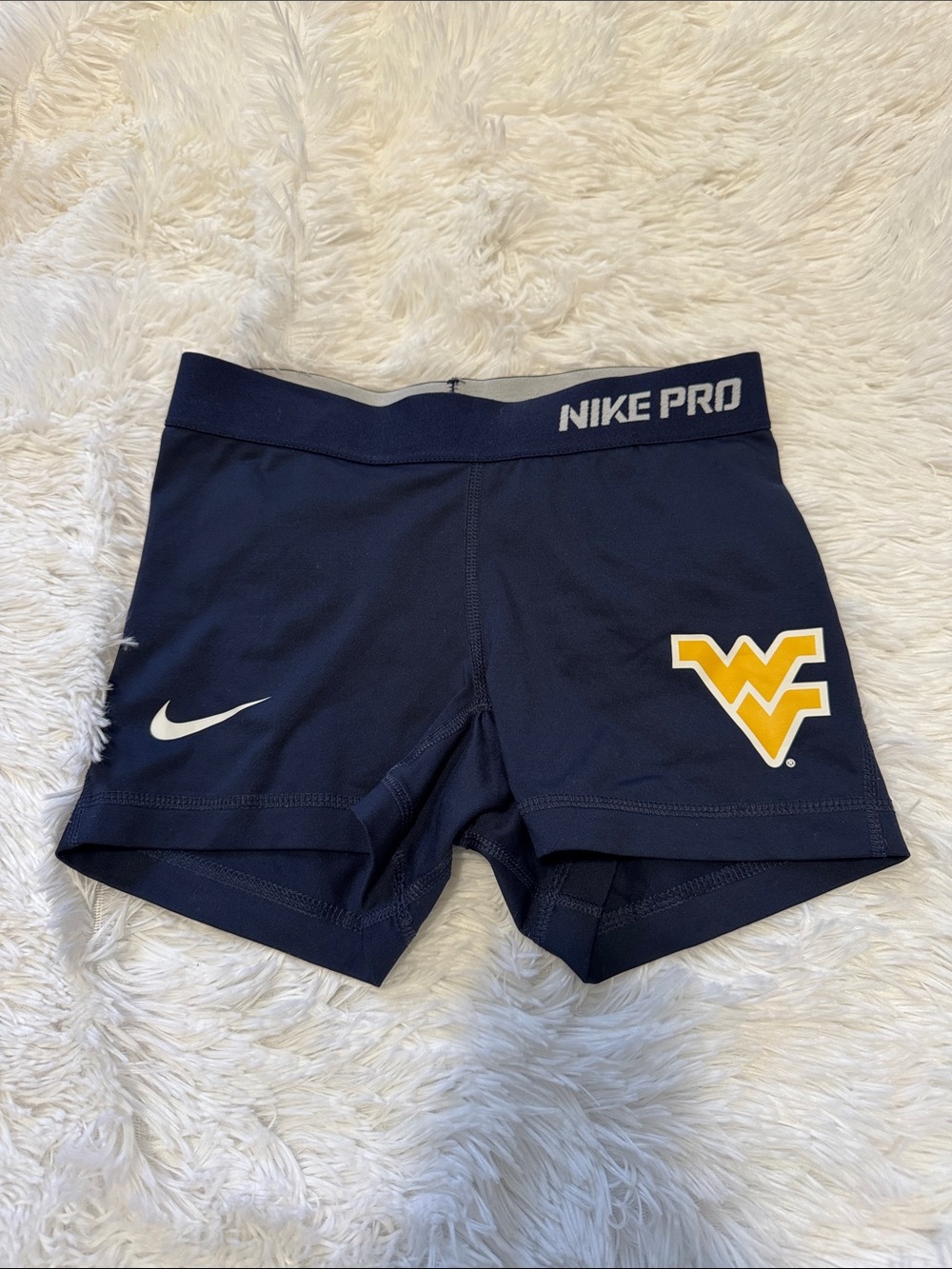 Nike Pro Dri Fit Shorts West Virginia University Size XS